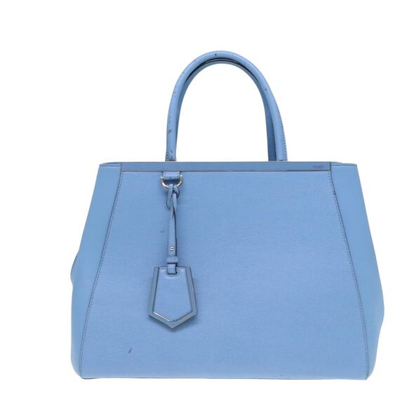 FENDI Hand Bag Leather Blue - Picture 2 of 14